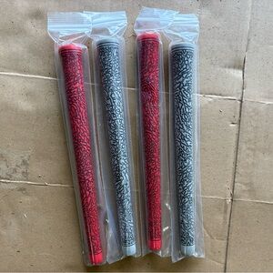 Golf club handles - Red and Gray (Set of 4)
